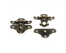 Clasp - Box Lock - 38mm x 49mm - Antique Bronze