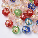 Resin - Round- 11.5mm - 5 pieces - Mixed Colour