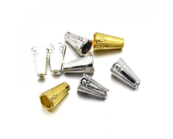 Bead Cones - Metal - 8mm x 13mm - 20 pieces