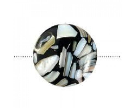 Shell - Mother of Pearl - Large Beads - Coin (Flat) - 1 piece