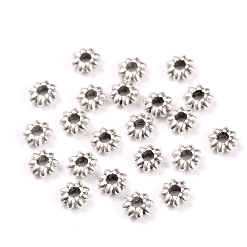 Metal - Disc (Flower) - 5.5mm x 2mm