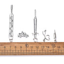 Charms - Medical - Antique Silver - 5 pieces