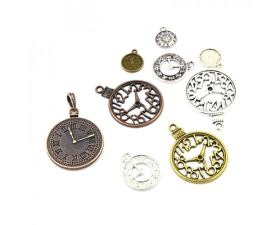 Pendant - Clocks - Mixed - 10 pieces