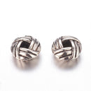 Metal - Rondelle - 6mm x 3.2mm - Antique Silver