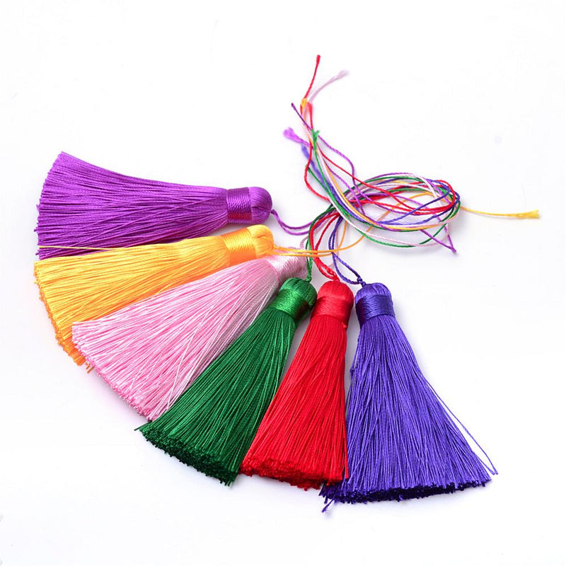 Pendant - Tassel - Polyester - 77mm - 1 piece