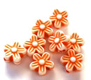 Acrylic - Disc (Flat) - Flower - 8mm - 40 pieces
