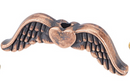 Metal - Angel Wings - 20mm x 7mm - 20 pieces