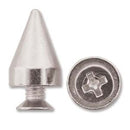 Metal Spikes - Screwback - Silver