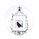 Cabochon - Retro - 12mm - 1 piece - Black and White