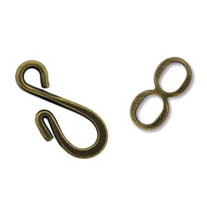 Clasp - Hook and Eye - 17mm