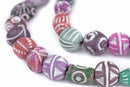 Terracotta Clay Beads - Mixed - 12 pieces