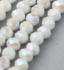 Glass - Abacus (Faceted) - 4mm x 3mm - 30cm