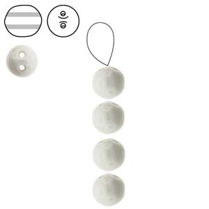 Czech - Dobble - Two Hole - 8mm - 20 Beads