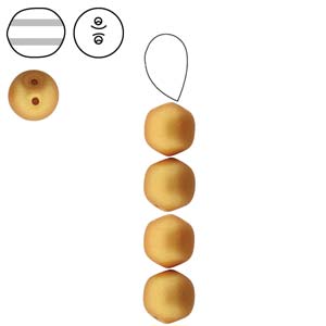 Czech - Dobble - Two Hole - 8mm - 20 Beads