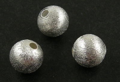 Metal - Round (Textured) - 8mm - 100 pieces