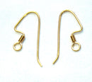 Earwire - 22mm - 5 pairs - Gold Plated