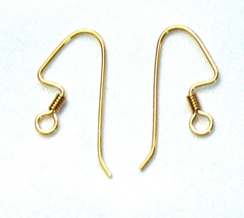 Earwire - 22mm - 5 pairs - Gold Plated