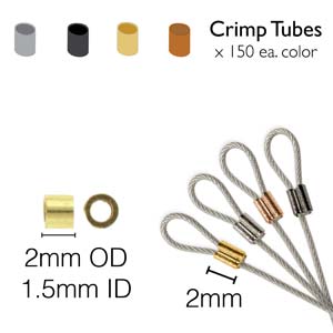 Pack - Crimps - Tubes - Assorted Colours