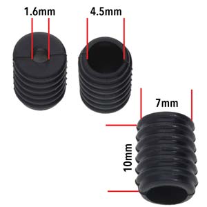 Fablastic Cord Locks for Mask Making, Round 10mm with 1.6 & 3.5mm Holes,  Black (48 Pieces) 