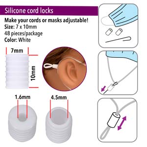 Fablastic - Silicone Cord Lock Beads