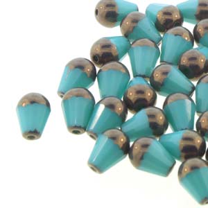 Czech - Drop (Linear Cut) - 8mm x 6mm - 20 pieces