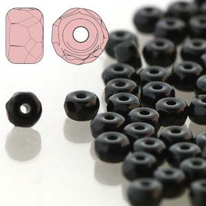 Czech - Glass Beads - Faceted Micro Spacer - 2mm x 3mm