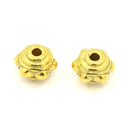 Metal - Chunky Flower - 7mm x 5.5mm - 20 pieces