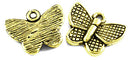 Charms - Butterfly - 17mm x 13mm - 10 pieces