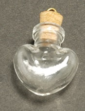 Pendants - Glass - Bottles - 15mm-22mm - Clear - 1 piece