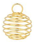 Pendant - Bead Cage - Spiral - 1 piece