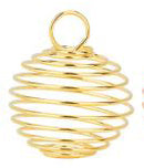 Pendant - Bead Cage - Spiral - 1 piece