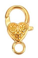 Clasp - Lobster - Heart - 25mm x 5mm