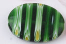Millefiori - Flat Oval - 25mm x 16mm - 1 piece
