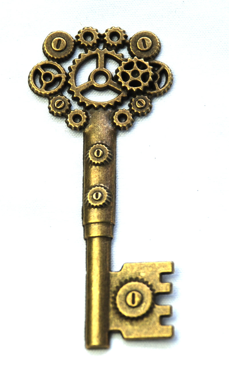 Pendant - Key - 1 piece - Antique Bronze