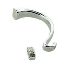 Half Bar Bracelet - Hook and Slider with Stones - 58mm x 25mm - 1 set - Silver