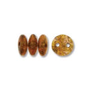 Czech - Lentil - Two Holed - 6mm - 1 Strand (50 beads)
