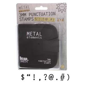 BeadSmith - Letter Punch Set - 3mm - Punctuation Stamps