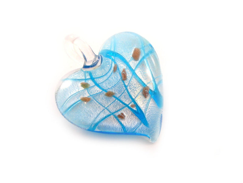 Pendant - Murano Glass - Heart - 1 piece