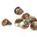 Czech - Mushroom - 6mm x 5mm - 1 strand (50 beads)