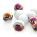 Czech - Mushroom - 6mm x 5mm - 1 strand (50 beads)