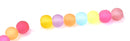 Acrylic - Round - Light Mix (Frosted) - 8mm - 40 pieces