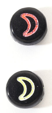 Acrylic - Round (Flat) - 7mm x 3.5mm - 50 pieces
