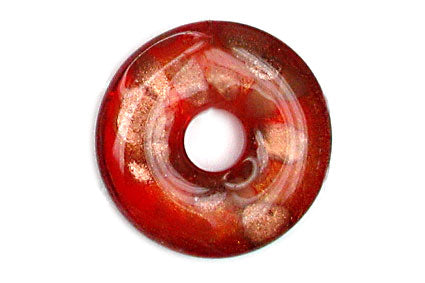 Pendant - Murano Glass - Donut - 40mm - 1 piece