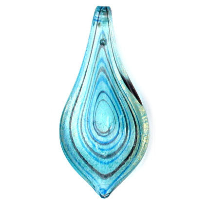 Pendant - Murano Glass - Smooth Leaf - 1 piece