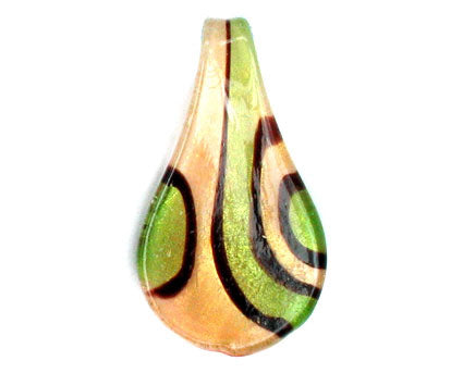 Pendant - Murano Glass - Smooth Leaf - 1 piece