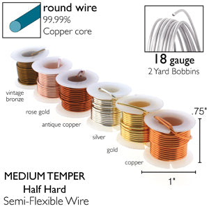 BeadSmith - Craft Wire - Tarnish Resistant - Mini Spools