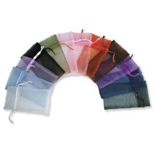 Organza Gift Bag - Solid Colours - 4 pieces