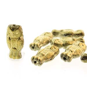 Czech - Owls - 15mm x 7mm - 10 Beads