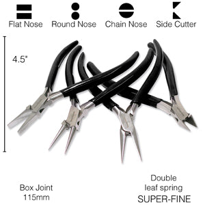 BeadSmith - Super-Fine Plier Set - 4 piece