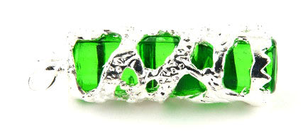 Pendant - Acrylic and Metal - Column - 36mm - 1 piece